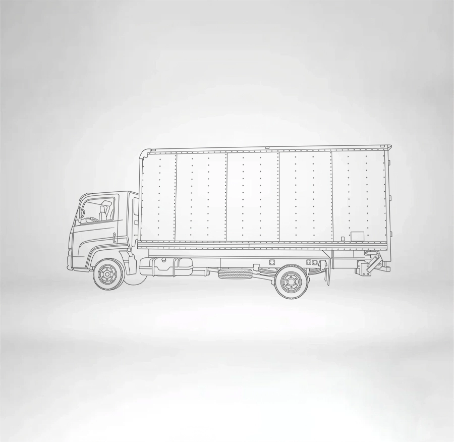 Carrocería 3+ ton - Caja Seca Base